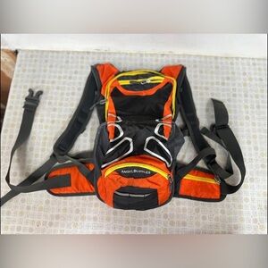 Angelbubbles Orange and Black Backpack